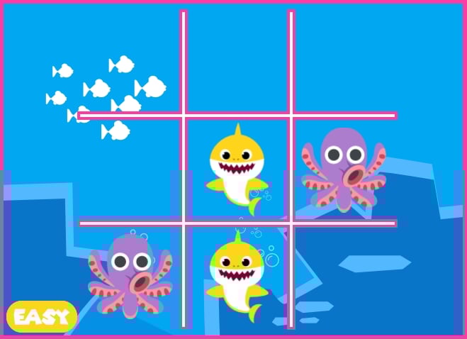 Baby Shark Tic Tac Toe 