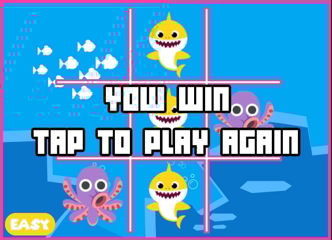 Baby Shark Tic Tac Toe 