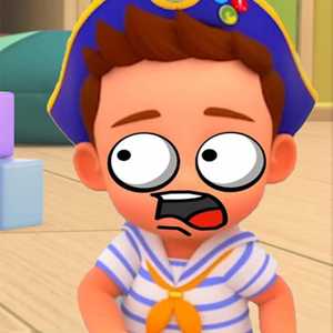 Surprised Little Sailor Kid