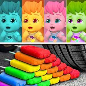 Color - Changing Kids and Colorful Popsicles