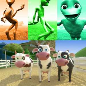 Cartoon Animals Body Matching