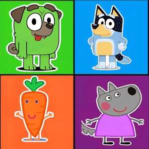 Cute Cartoon Characters for Little Ones