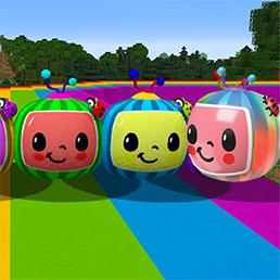 Buah Momo melompat ke atas